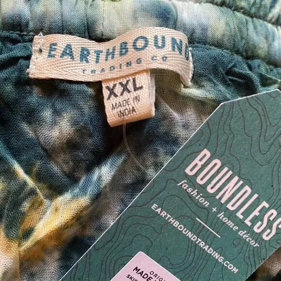 Earthbound Trading Tie Dye Crochet Maxi Skirt Size XXL Boho New With Tag - Picture 4 of 10